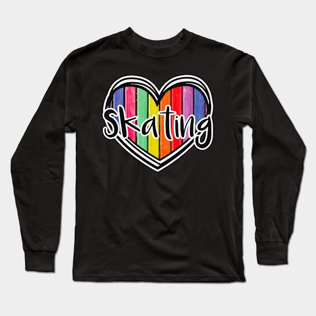 Skating boy or girl Long Sleeve T-Shirt by SerenityByAlex